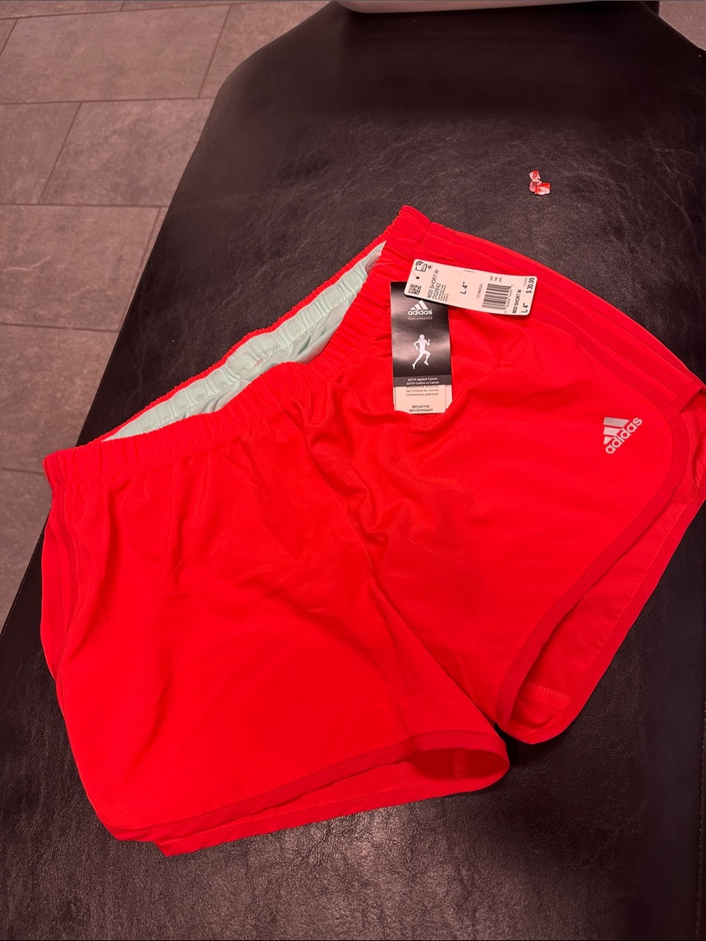 adidas Women’s Bright Red Athletic Running Shorts